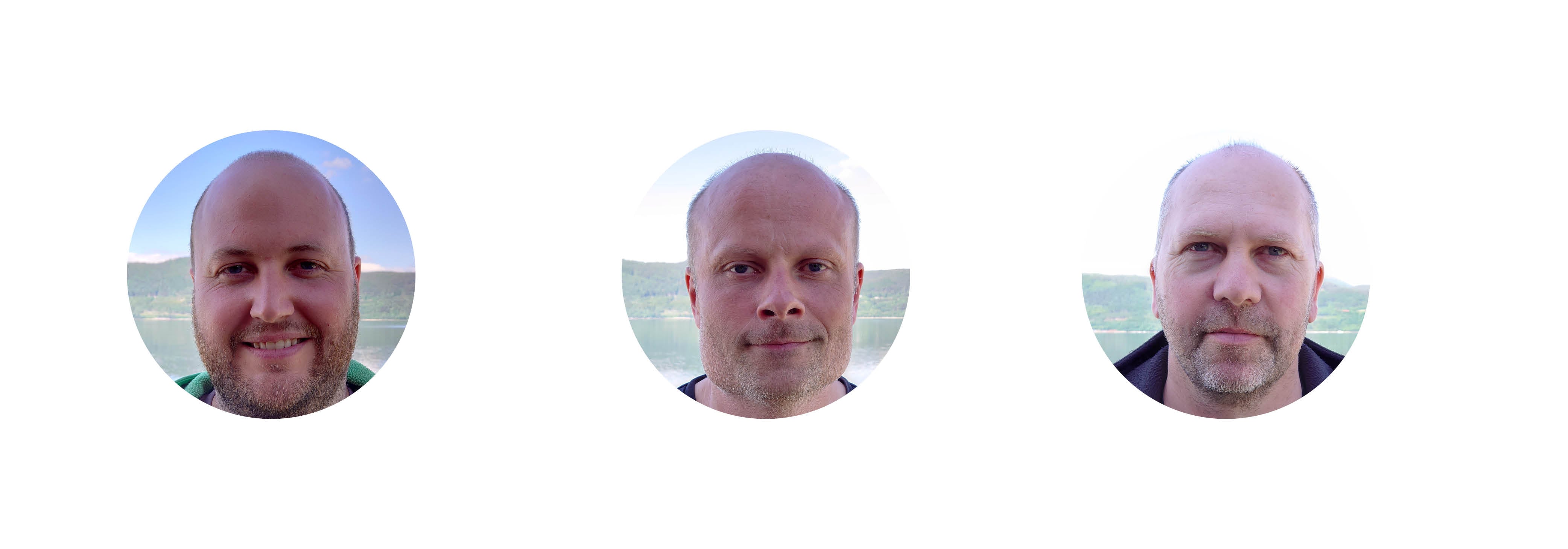 Bilde av Aleksander Slemmen, Atle-Eddie Sande og Kurt Overrein arbeider i lag med Roy-Inge Hønsvik (på det øvste bildet). 
