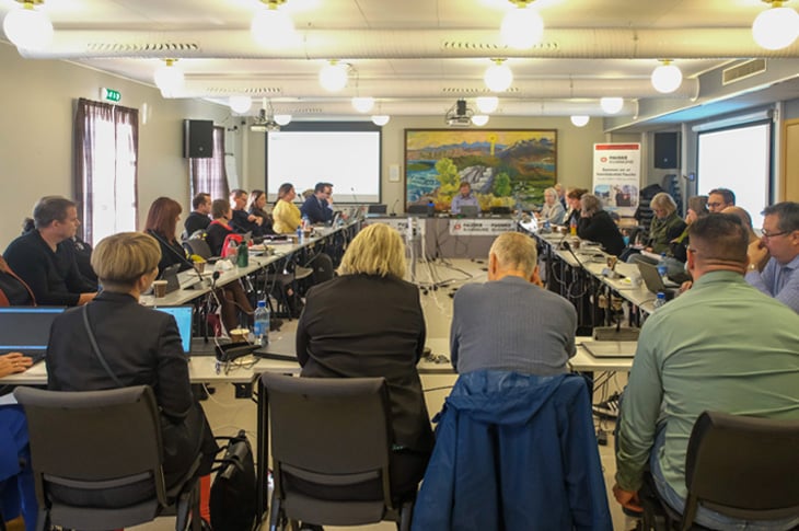Deltakere på dialogmøte mellom Statsfovalteren og Fauske kommune