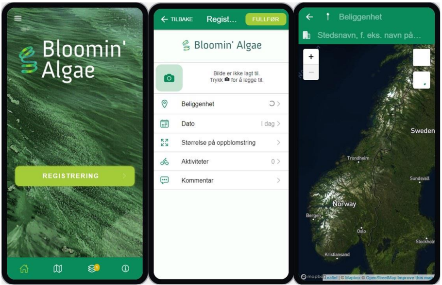 Skjermbilder av appen Bloomin Algae