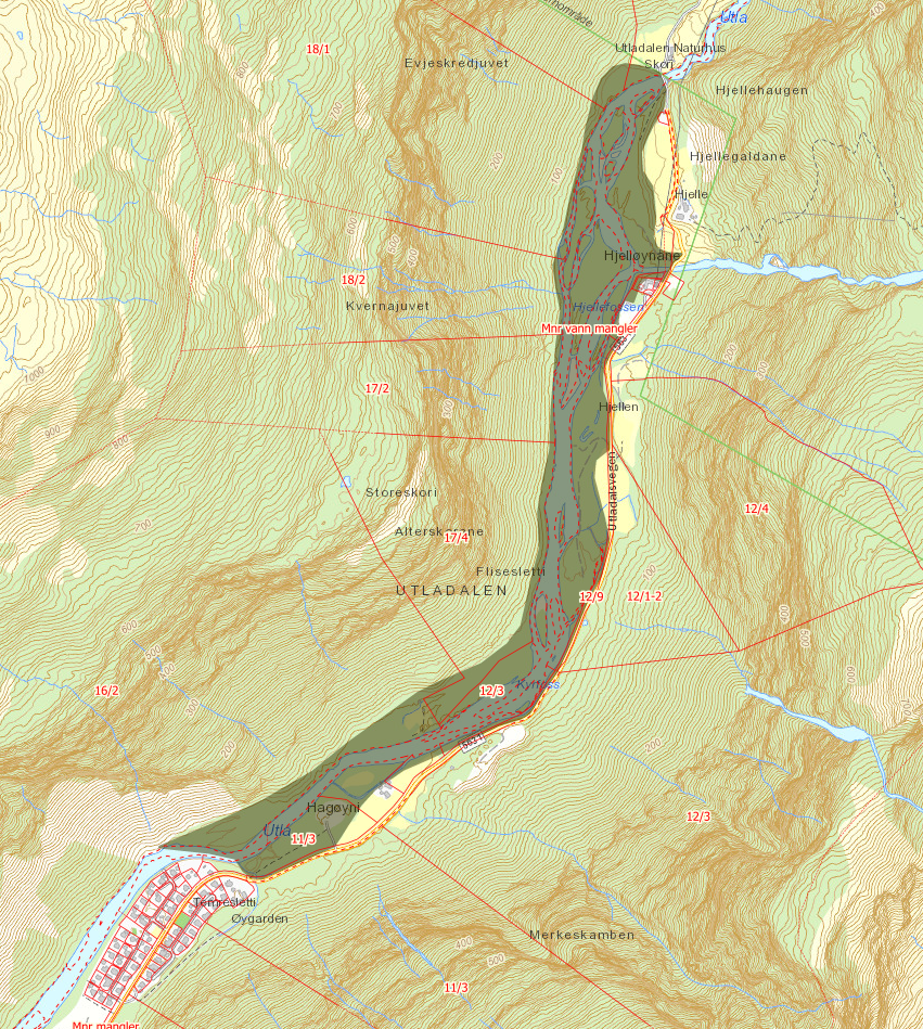 Luster, Utladalen