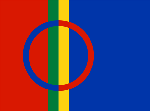 Det samiske flagget.