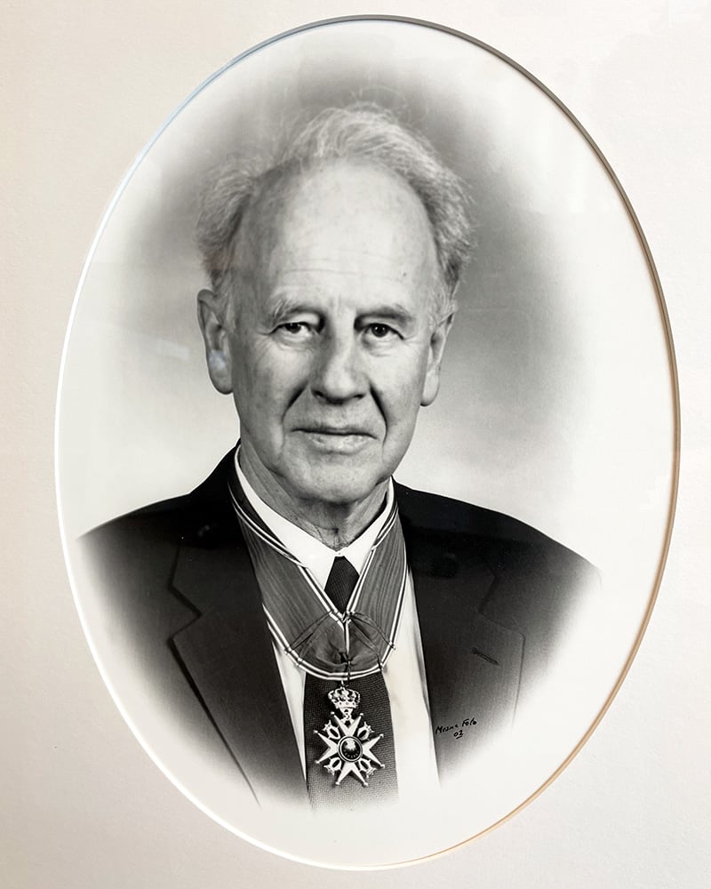 Portrett av tidligere fylkesmann i Oppland, Knut Korsæth.