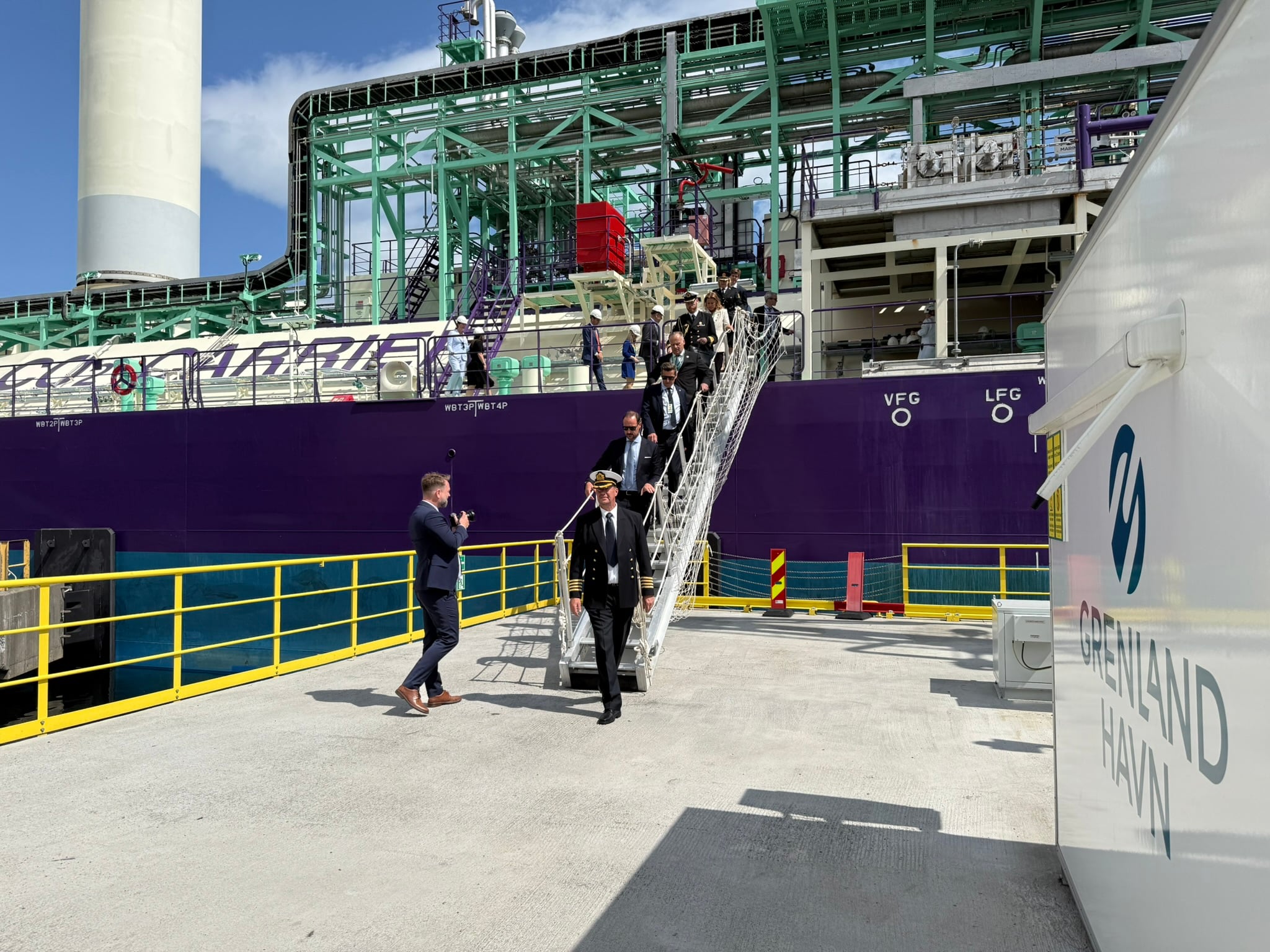 Besøk på Nortern Pathfinder, som er et av skipene som frakter karbonfangsten fra Brevik til Vestlandet.
