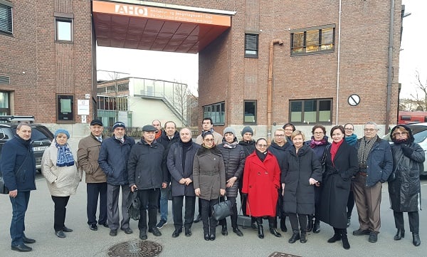 Deltakerne samlet foran Oslo Arkitekthøyskole, foto Nedzad Zdralovic Deltakerne samlet foran Oslo Arkitekthøyskole, foto Nedzad Zdralovic