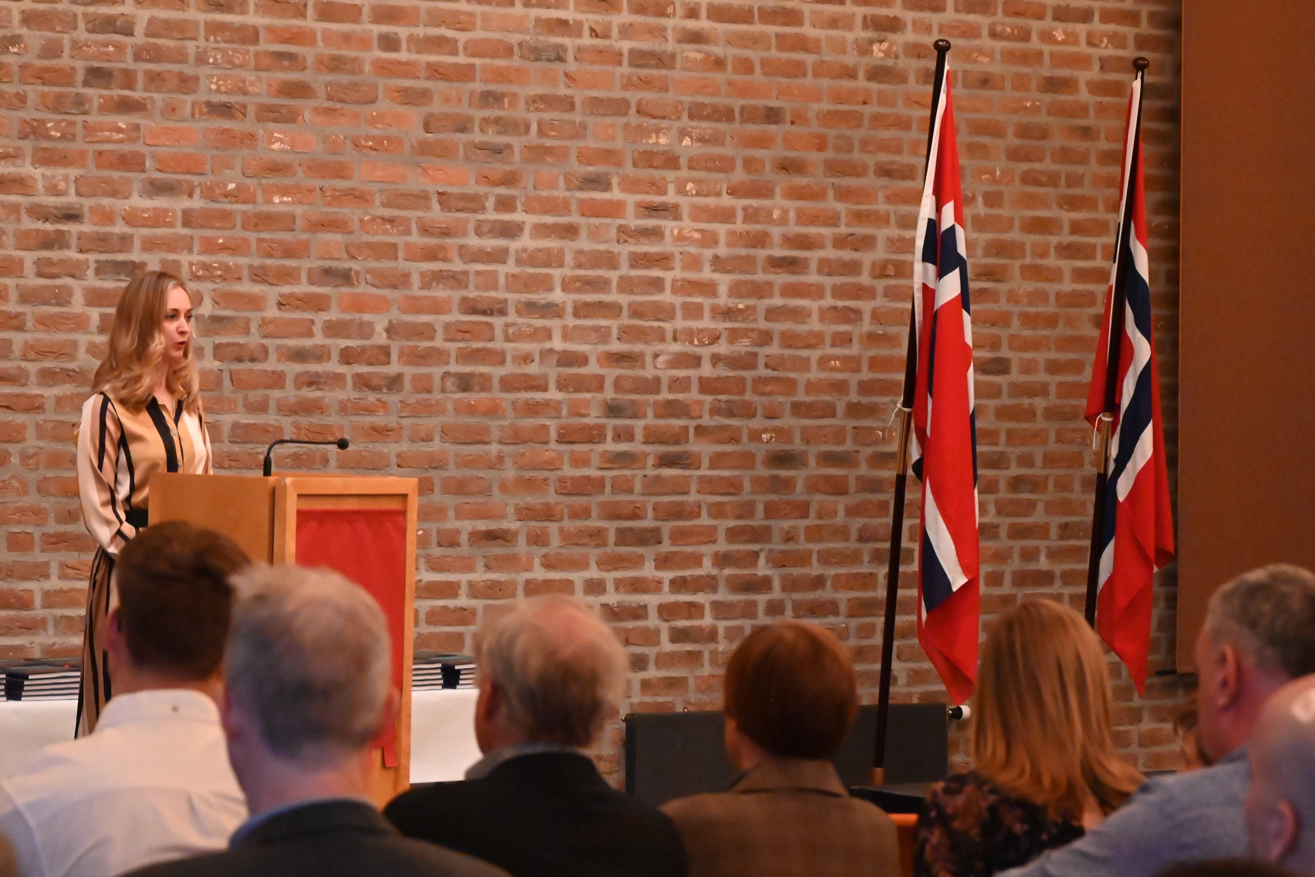 Oda Okkenhaug, kommentator i Trønderdebatt holdt tale for dagen