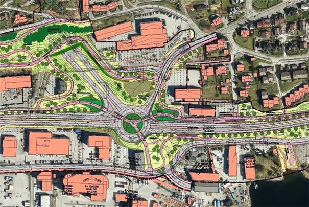 Kart over området