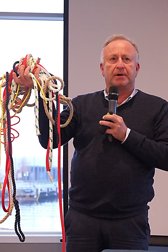 Utdanningsdirektør Tore K. Haus viser hvordan det kan "floke" seg til i et ungt sinn Utdanningsdirektør Tore K. Haus viser hvordan det kan "floke" seg til i et ungt sinn
