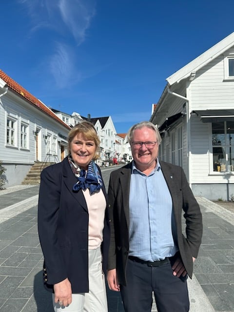 Ordfører og statsforvalter i Lillesand
