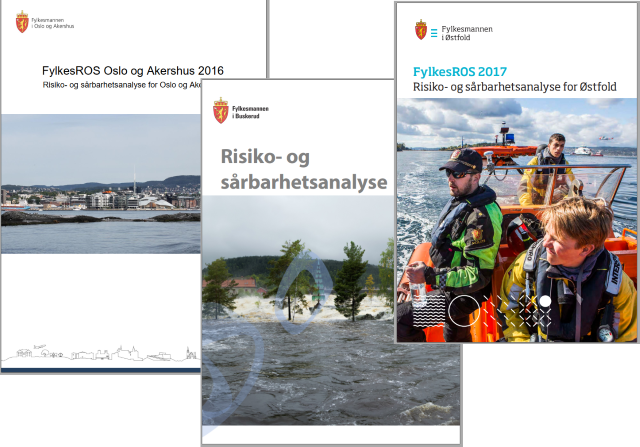 De gjeldende dokumentene for Risiko- og sårbarhetsanalyser for Oslo og Viken. Ny, felles FylkesROS kommer i 2022.