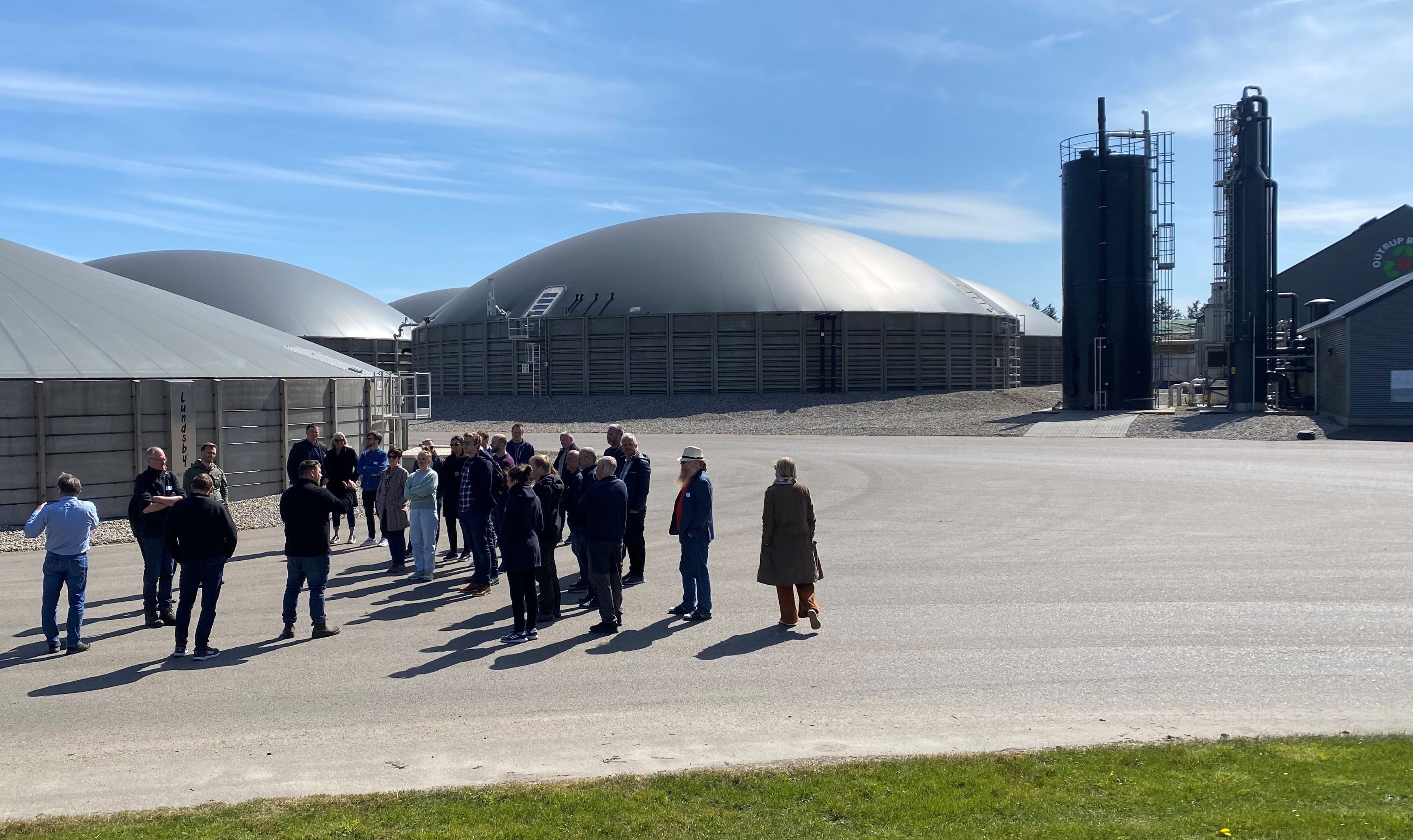 På studietur til Outrup biogass, mai 2022. 