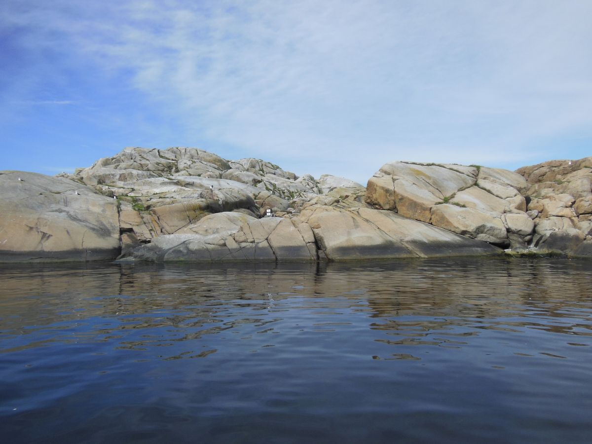 Strømsundholmen sett fra sundet til hovedøya Svenner.