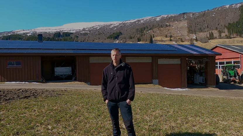 Solcelleanlegg på Tistel gard, Vik kommune og Per Langeland Tistel