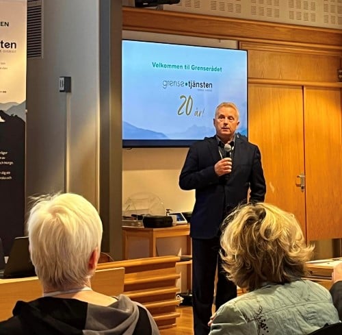 Statsforvalter Knut Storberget holdt innlegg