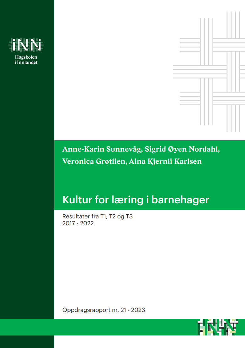 Skjermbilde av sluttrapport Kultur for læring barnehage